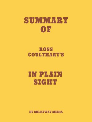 cover image of Summary of Ross Coulthart's In Plain Sight